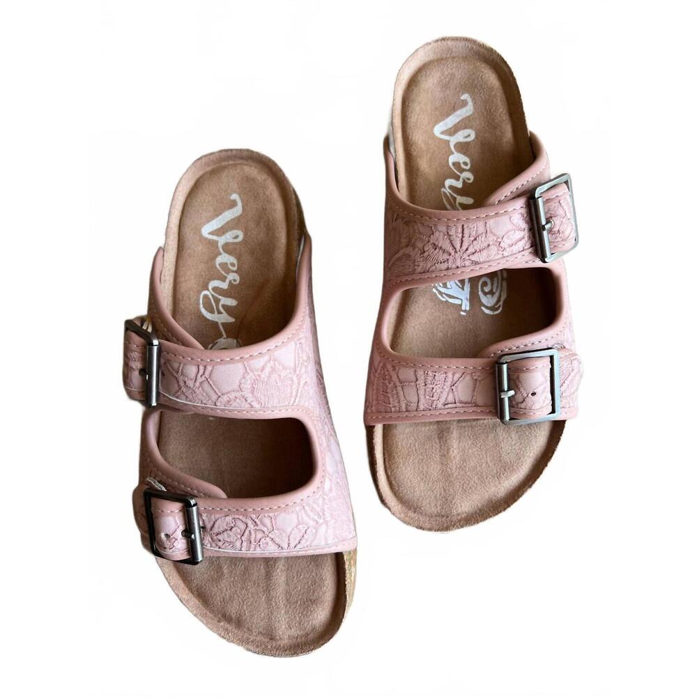 NEW VERY G women's berry 4 sandals in blush
